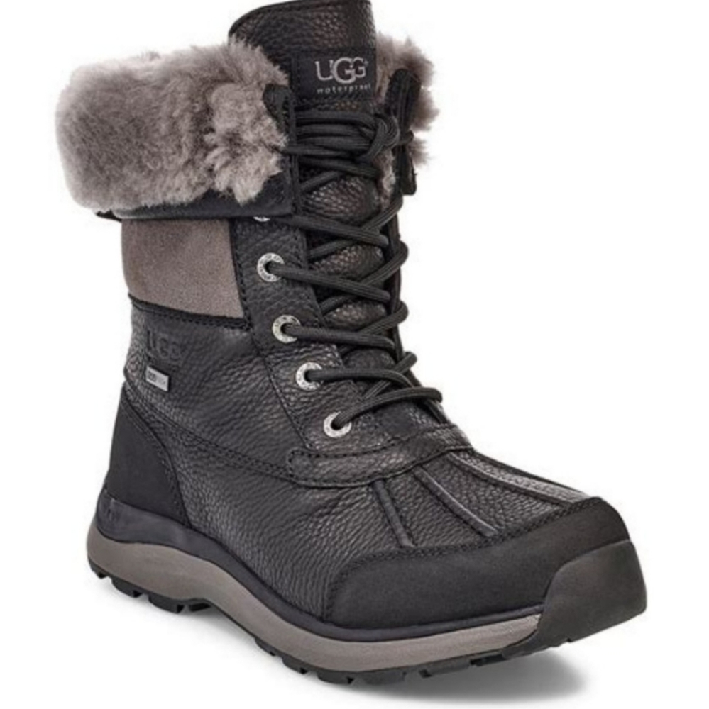 Ugg Adirondack Short Black Snow Boots
